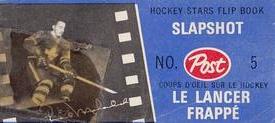 1967-68 Post Hockey Stars Flip Books #5 Henri Richard / Frank Mahovlich Back