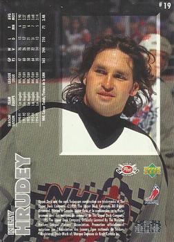 1995-96 Upper Deck Post Cereal #19 Kelly Hrudey Back