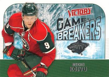 2009-10 Upper Deck Victory - Game Breakers #GB23 Mikko Koivu Front