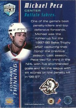 1998-99 Pacific Dynagon Ice - Forward Thinking #3 Michael Peca Back