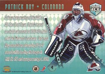 1998-99 Pacific Dynagon Ice - Preeminent Players #4 Patrick Roy Back