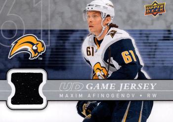 2008-09 Upper Deck - UD Game Jerseys #GJ2-AF Maxim Afinogenov  Front