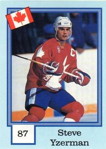 1992 Semic Jaakiekko (Finnish) Stickers #87 Steve Yzerman Front