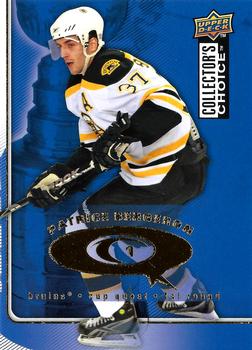 2009-10 Collector's Choice - CupQuest #CQ2 Patrice Bergeron Front