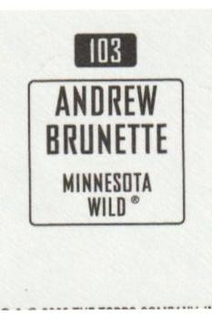 2003-04 Topps Mini Stickers #103 Andrew Brunette Back
