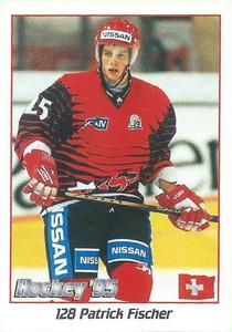 1995 Panini World Hockey Championship Stickers (Finnish/Swedish) #128 Patrick Fischer Front