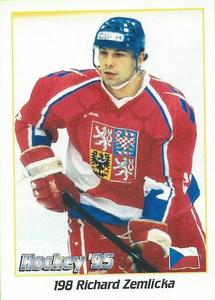 1995 Panini World Hockey Championship Stickers (Finnish/Swedish) #198 Richard Zemlicka Front