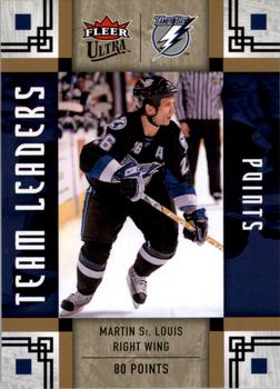 2009-10 Ultra - Team Leaders #TL27 Martin St. Louis Front