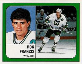 1988-89 Panini Stickers #242 Ron Francis Front