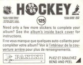 1988-89 Panini Stickers #125 Gary Leeman Back