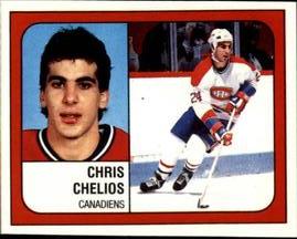 1988-89 Panini Stickers #253 Chris Chelios Front