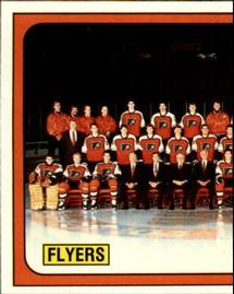 1988-89 Panini Stickers #327 Philadelphia Flyers Team Photo Front