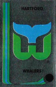 1989-90 Panini Stickers #218 Hartford Whalers Logo Front