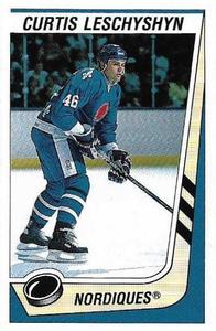 1989-90 Panini Stickers #334 Curtis Leschyshyn Front