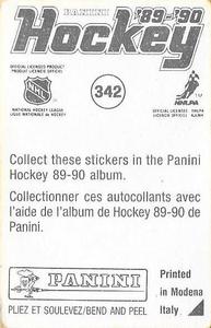 1989-90 Panini Stickers #342 Dino Ciccarelli Back