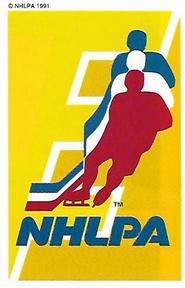 1991-92 Panini Stickers #2 NHLPA Logo Front