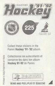 1991-92 Panini Stickers #225 Bruce Driver Back