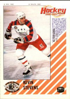 1992-93 Panini Stickers #281 Kevin Stevens Front