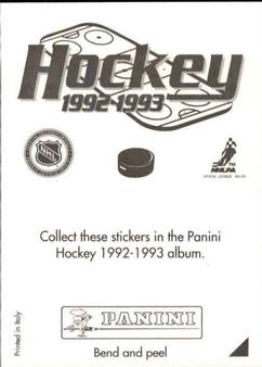1992-93 Panini Stickers #H Derian Hatcher Back