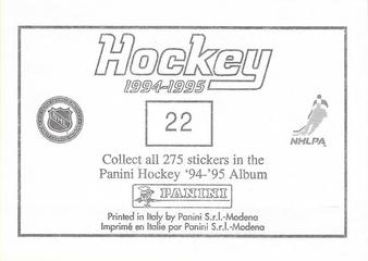 1994-95 Panini Stickers #22 Washington Capitals Logo Back