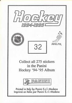 1994-95 Panini Stickers #32 Stephane Richer Back