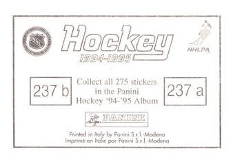 1994-95 Panini Stickers #237 Brendan Shanahan / Ray Sheppard Back