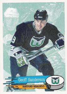 1995-96 Panini Stickers #28 Geoff Sanderson Front