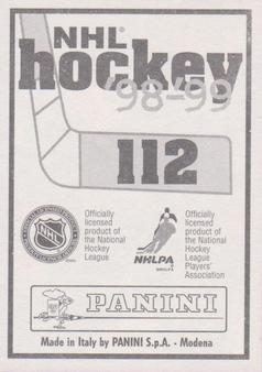 1998-99 Panini Stickers #112 Alexei Zhamnov Back