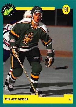 1991 Classic Draft Picks French #32 Jeff Nelson Front