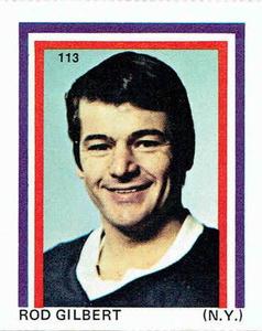 1971-72 Eddie Sargent NHL Players Stickers #113 Rod Gilbert Front