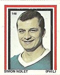 1971-72 Eddie Sargent NHL Players Stickers #148 Simon Nolet Front