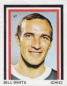 1971-72 Eddie Sargent NHL Players Stickers #47 Bill White Front