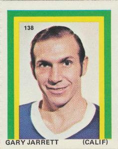 1971-72 Eddie Sargent NHL Players Stickers #138 Gary Jarrett Front
