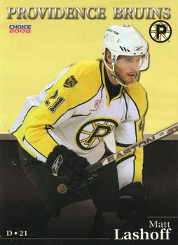 2007-08 Choice Providence Bruins (AHL) #9 Matt Lashoff Front