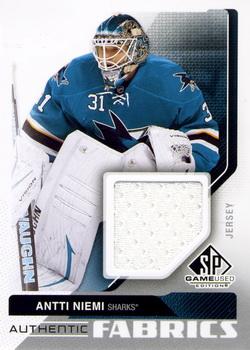 2014-15 SP Game Used - Authentic Fabrics #AF-AN Antti Niemi Front