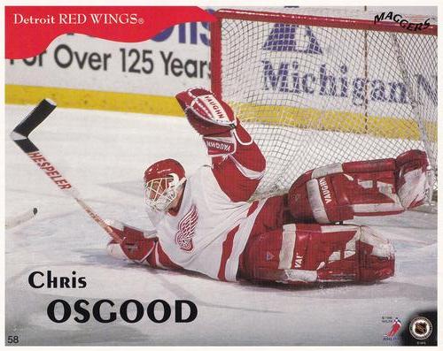 1996-97 Maggers - Test Proof #58 Chris Osgood Front
