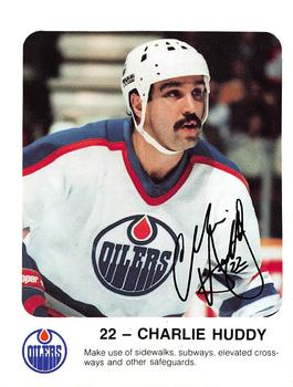 1986-87 Red Rooster Edmonton Oilers #NNO Charlie Huddy Front