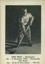 1951-52 Bedard & Donaldson (Laval Dairy) QSHL #42 Rene Pepin Front