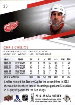 2014-15 SP Authentic #25 Chris Chelios Back