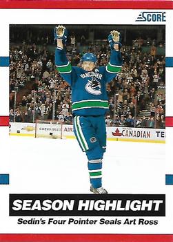 2010-11 Score #28 Henrik Sedin  Front