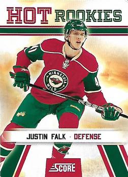 2010-11 Score #521 Justin Falk  Front