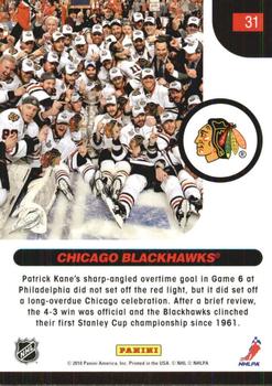 2010-11 Score - Glossy #31 Hawks Capture First Cup in 49 Years Back