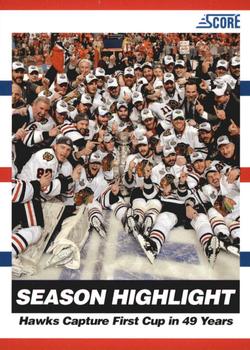 2010-11 Score - Glossy #31 Hawks Capture First Cup in 49 Years Front