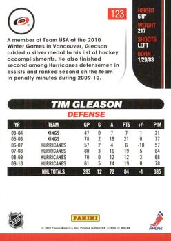 2010-11 Score - Glossy #123 Tim Gleason  Back