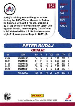 2010-11 Score - Glossy #154 Peter Budaj  Back