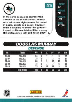 2010-11 Score - Glossy #405 Doug Murray Back