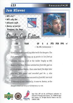 1999-00 Upper Deck MVP Stanley Cup Edition #123 Jan Hlavac Back