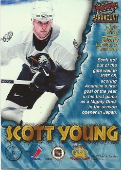 1997-98 Pacific Paramount - Copper #8 Scott Young Back