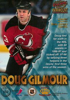1997-98 Pacific Paramount - Copper #102 Doug Gilmour Back