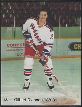 1988-89 Kitchener Rangers (OHL) Police #18 Gilbert Dionne Front